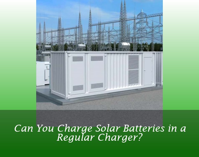 Can You Charge Solar Batteries in a Regular Charger?